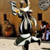 Dancing abstractions in sculpture and clayart