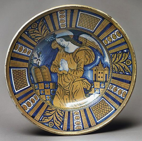 Plate 1520 : Italian (Deruta) Medium: Maiolica (tin-enameled earthenware), lustered
