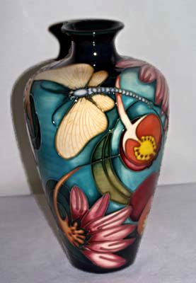Moorcroft Mayfly vase