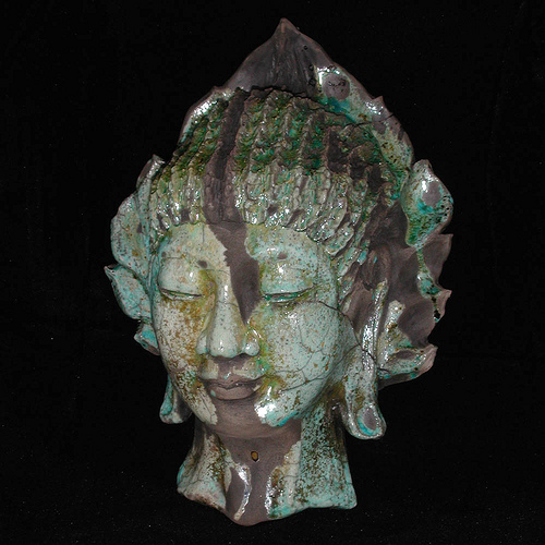 Raku Buddha by thebuddhabuilder