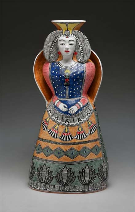 Andrea-Gill-ceramic-figural-vase