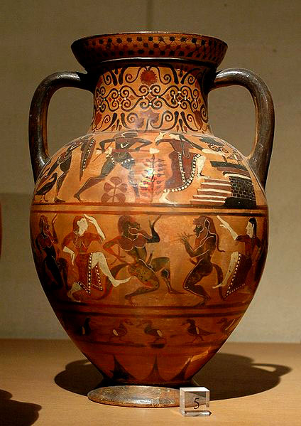 Etruscan amphora of the Pontic group, ca. 540–530 BC. From Vulci