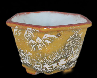 Chinese Famile Yellow Porcelain