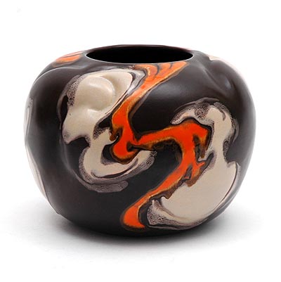 Ovoid vessel with abstract motif - Willem Stuurman