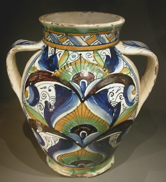 Italian Maiolica Vase 