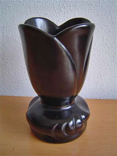 Willem Stuurman black tulip vase