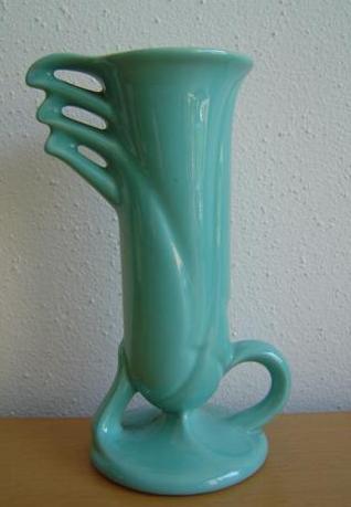 Teal coloured art deco pitcher by Willem Stuurman