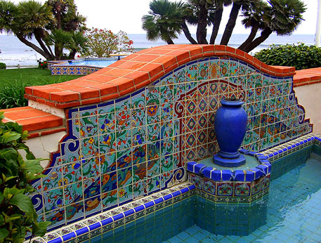 Malibu Tiles Adamson House tiled outdoor pool