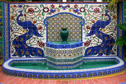 Ceramic Tile Mural fountain