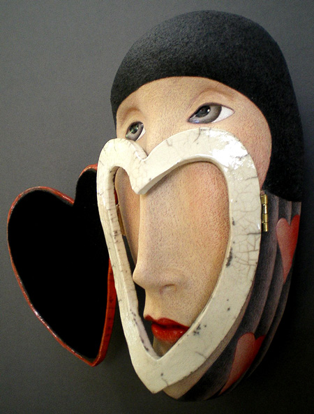 Peggy Bjerkman Ceramic Mask A-Change-of-Heart