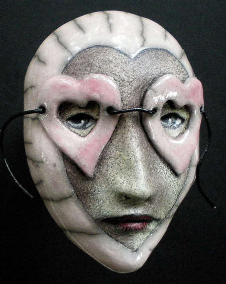 Peggy Bjerkman Rose-Colored-Glasses Ceramic Mask