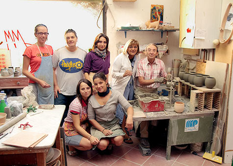 Bottega Morigi pottery team