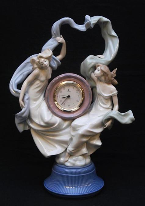 Lladro ALLEGORY OF TIME HUGE CLOCK