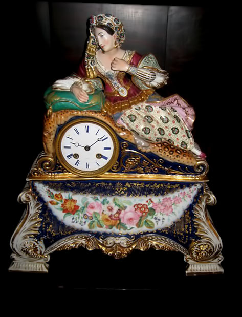 Jacob Petit Paris porcelain clock