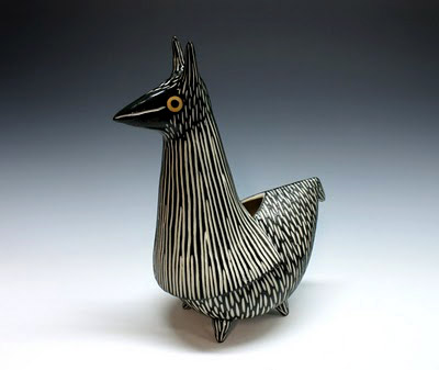 Ceramic Illama figurine by Shoshona Snow