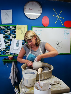 Shoshona Snow in her studio.