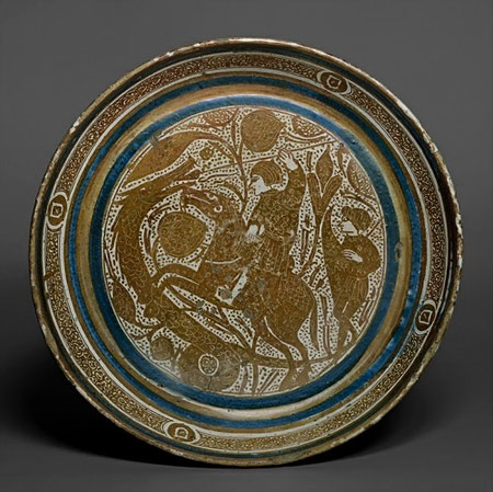 Basin with a Horseman Spearing a Serpent