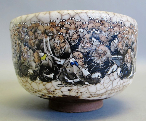 Satsuma-Japanese-Art-Pottery-Bowl--Thousand-Eyes-cup