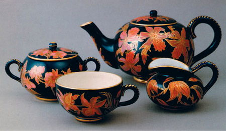 Zsolnay Orchid Tea Set