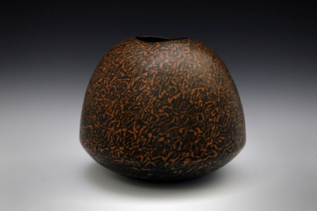 Red Vessel Giant Web Series, 37cm H x 39cm D by David Roberts