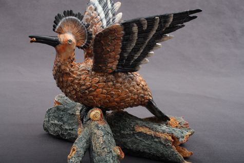 Ardmore Ceramic Hoopoe bird figurine