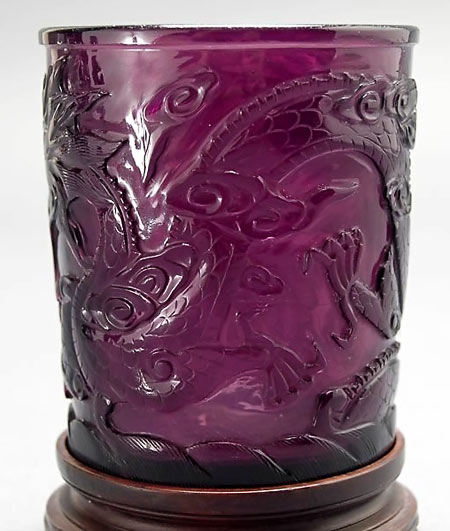 Carved Dragon Amythest Cup