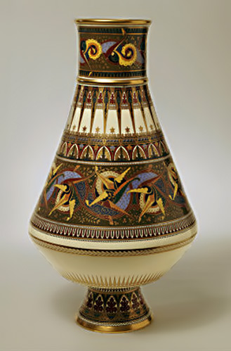 C Dresser Minton Baluster Vase