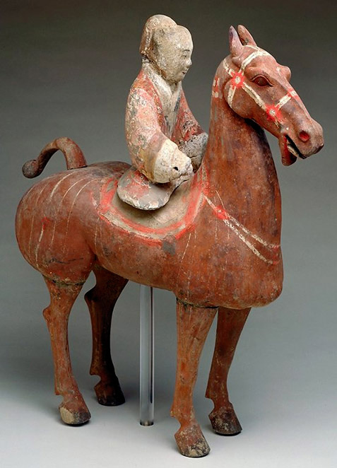 Earthenware Equestrian-Soldier Han Dynasty