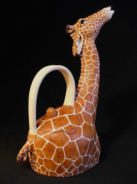 Christy Crews Dunne giraffe teapot