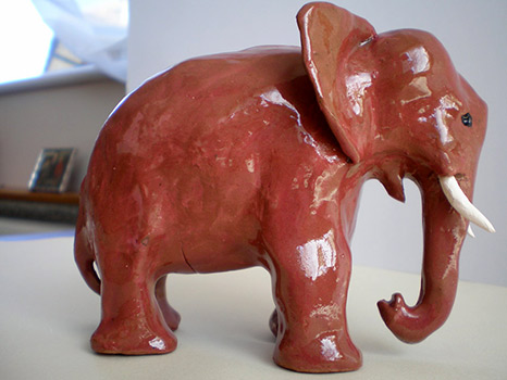 Kath Himsworth - red elephant