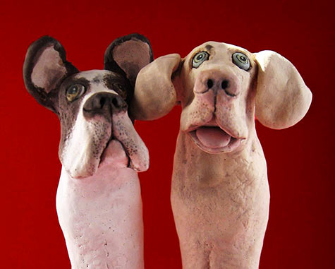 Sharon Sheinbart dog figurines