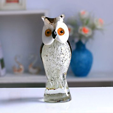 Tall-Murano-Art-Masterpiece-Glass-Owl The Owl-Has-Always-Been-Emblem-of-Wisdom-and-Good-Luck