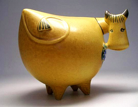 Lisa-Larson-cow.jpg Lisa Larson yellow ceramic cow