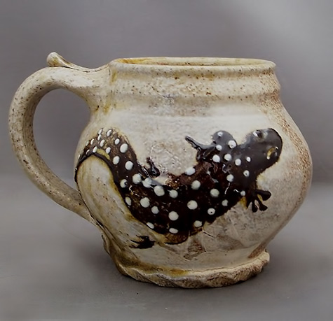 Morris Pottery Lizard Mug