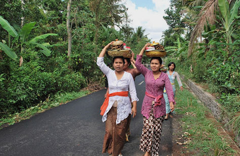 Balinese pot transport