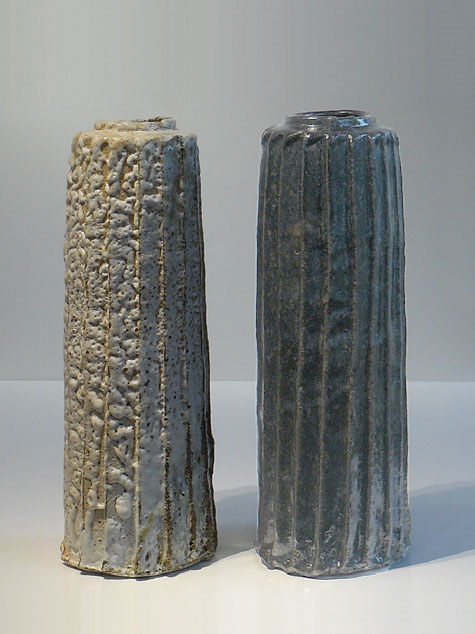 Hans Vangsø ribbed ceramic vessels