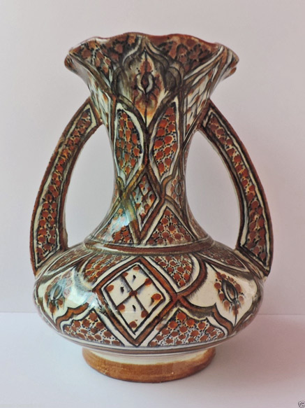 Late-19th-Early-20th-Islamic-Moroccan-Safi-Glazed-Pottery-Vase