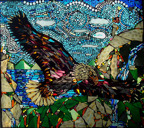 Victor Nunnally mosaic eagle