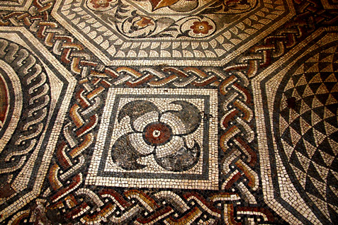 Roman Mosaic Floor Jewry Wall Museum