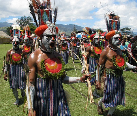 Warrior March New Guinea Highlands