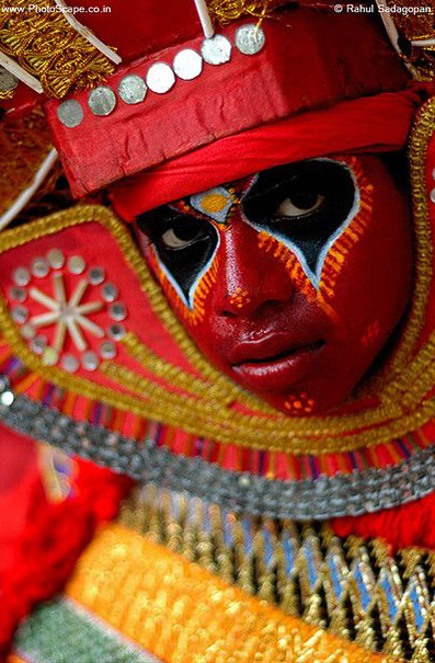 Face painting - Theyyam by Rahul Sadagopan on Flickr