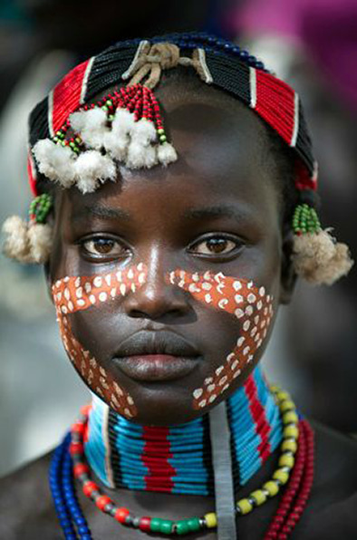 Girl from the Hamer tribe of Ethiopia by Ronnie James