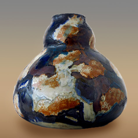 French ceramicist Léon-Pointu.-Vase