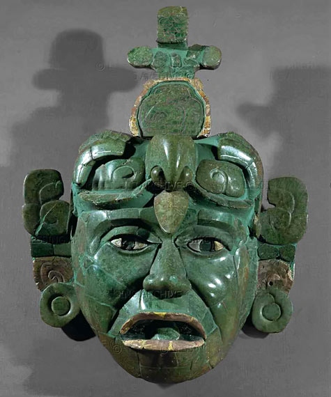 Green Jade mask - Mayan
