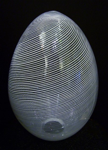 Murano Egg Sculpture,12" tall