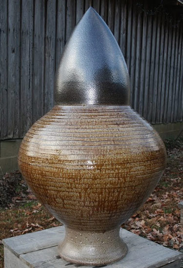 ceramic "hood' ern vesselby Mark Hewitt