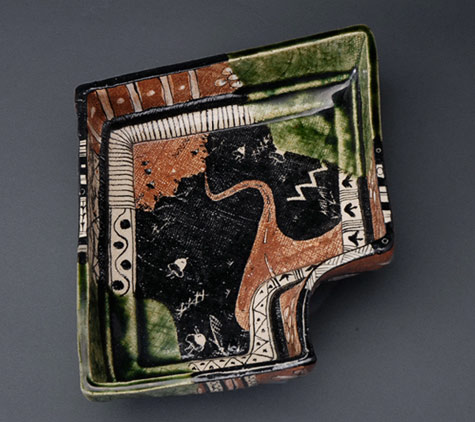 Shogo-Ikeda abstract ceramic dish