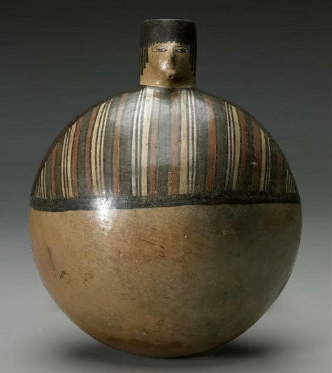 Large oval jar, Nazcar-475px-534px Large oval jar, Nazcar, Peru