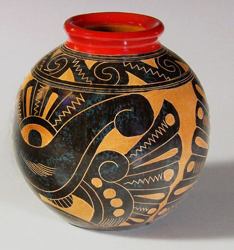 spherical-pot globular-vessel