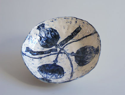 Gerry Wedd blue and white dish 